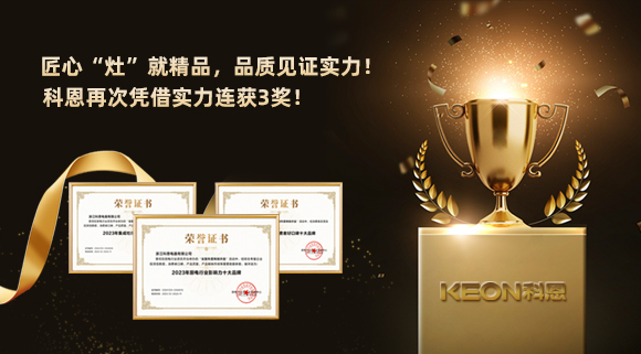 匠心“灶”就精品，品質(zhì)見證實(shí)力！2023年，浙江科恩電器有限公司再次憑借實(shí)力連獲3獎！