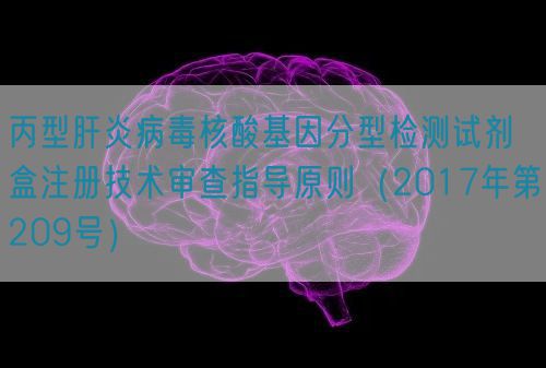 丙型肝炎病毒核酸基因分型檢測試劑盒注冊技術(shù)審查指導(dǎo)原則（2017年第209號）(圖1)