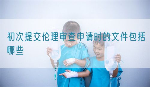 初次提交倫理審查申請時(shí)的文件包括哪些(圖1)